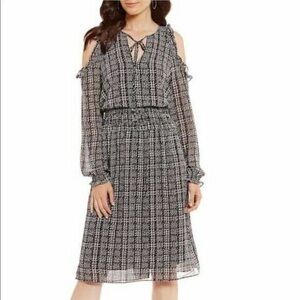Michael Michael Kors Cold Shoulder Plaid Dress